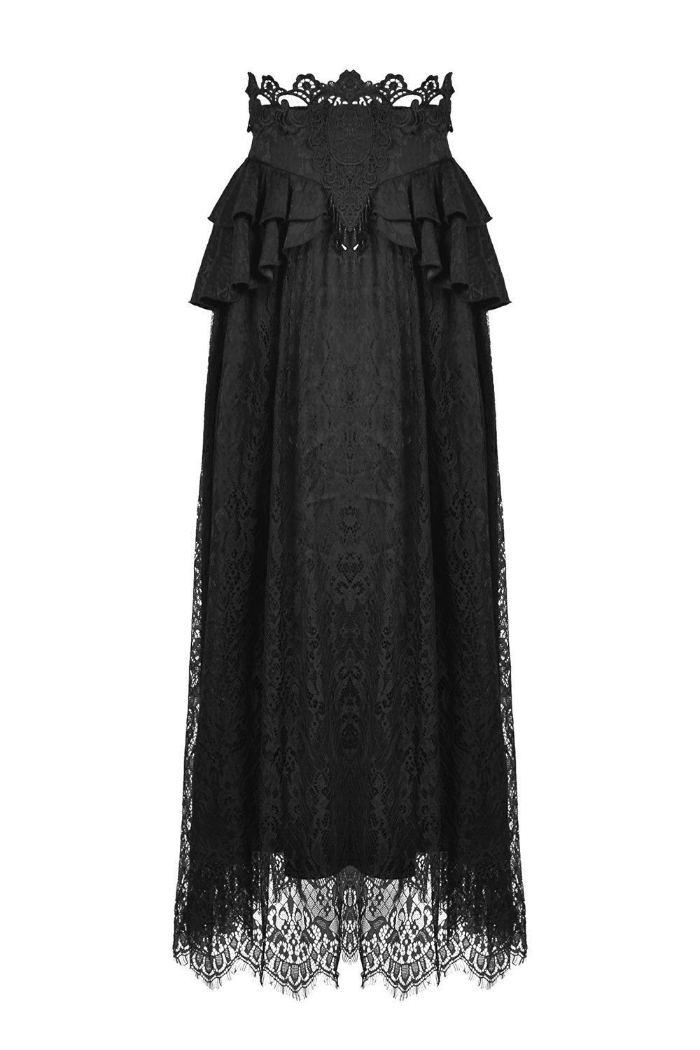 long lace Jacquard skirt 