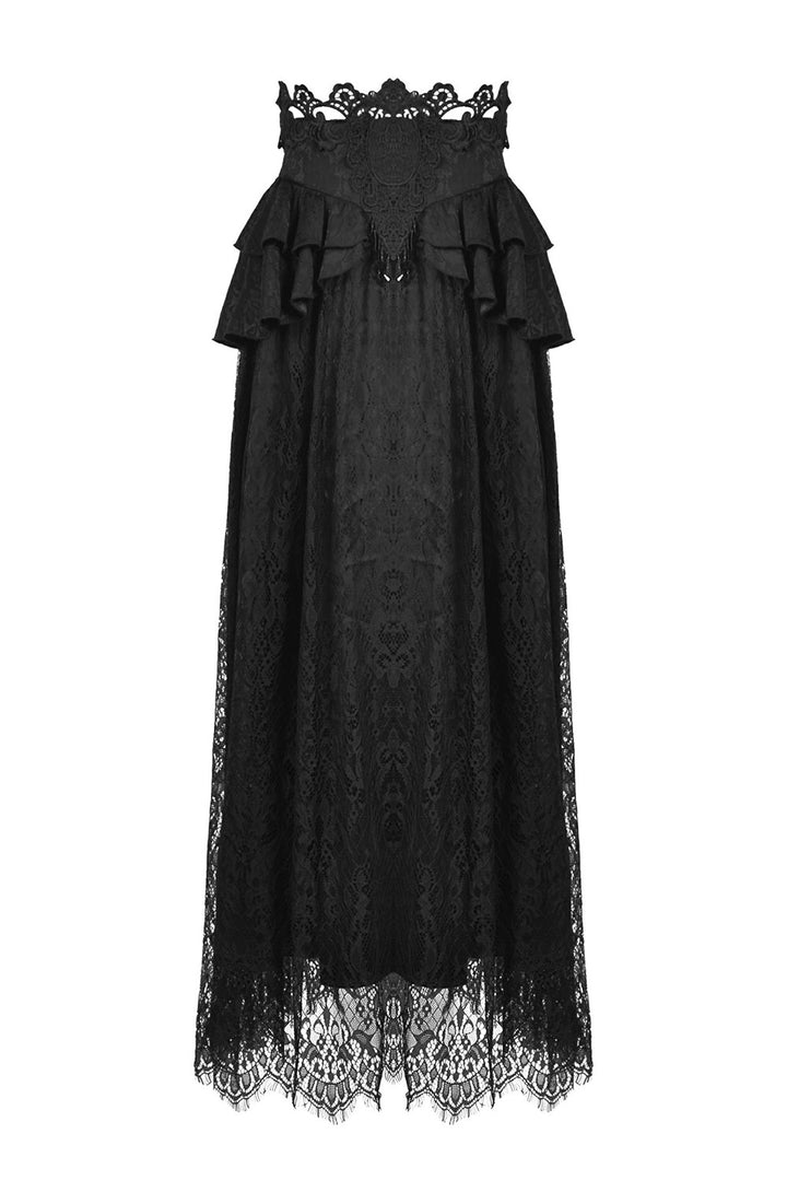 long lace Jacquard skirt 