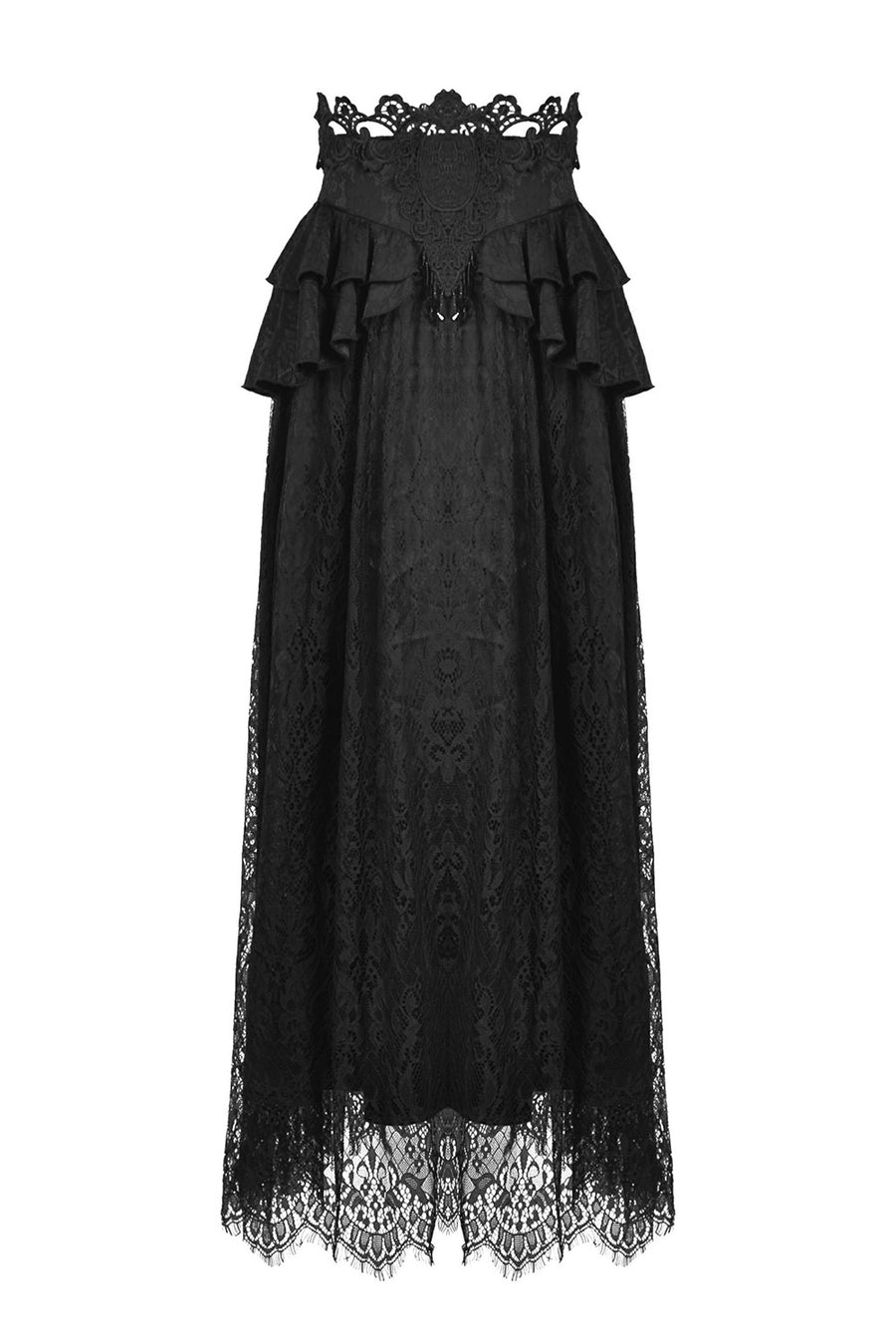 long lace Jacquard skirt 