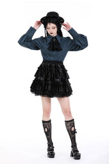 high-waisted gothic skirt