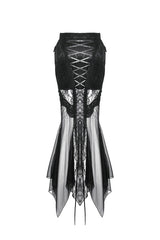 corset lacing goth skirt