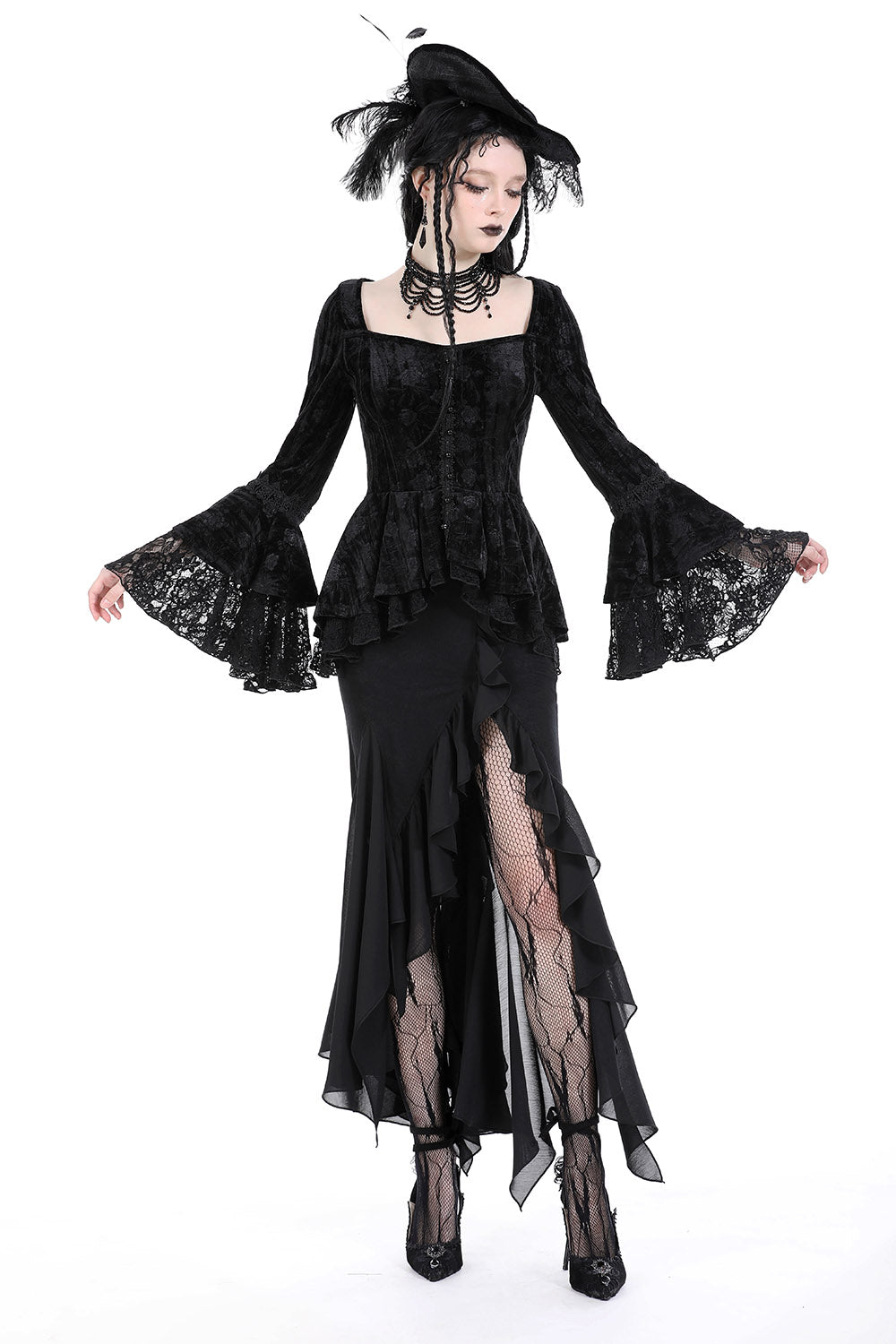 gothic long skirt