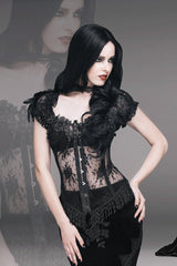 long black skirt made of velvet