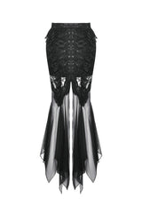 mermaid tail gothic skirt