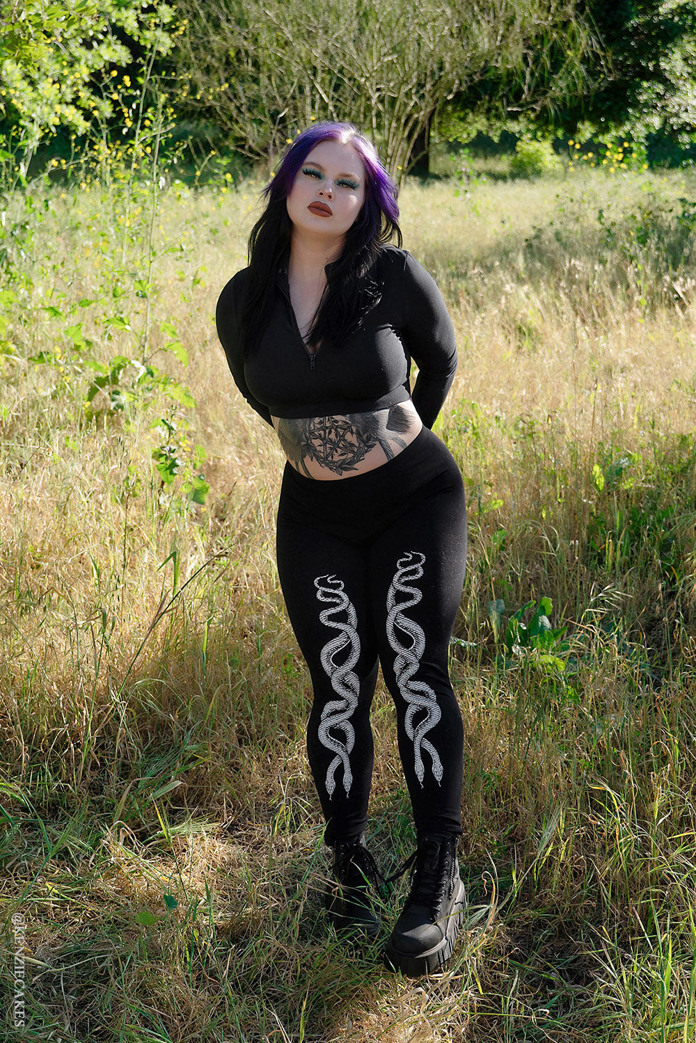 black snake leggings