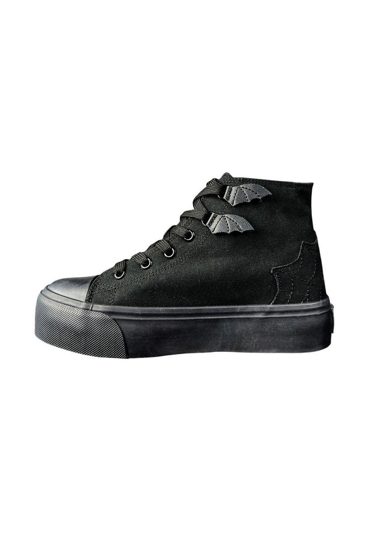 emo bat spiderweb sneakers