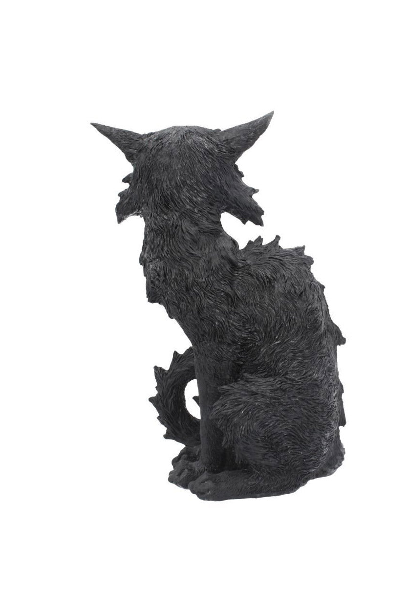 halloween black cat statue