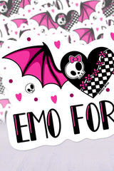creepy cute emo love sticker