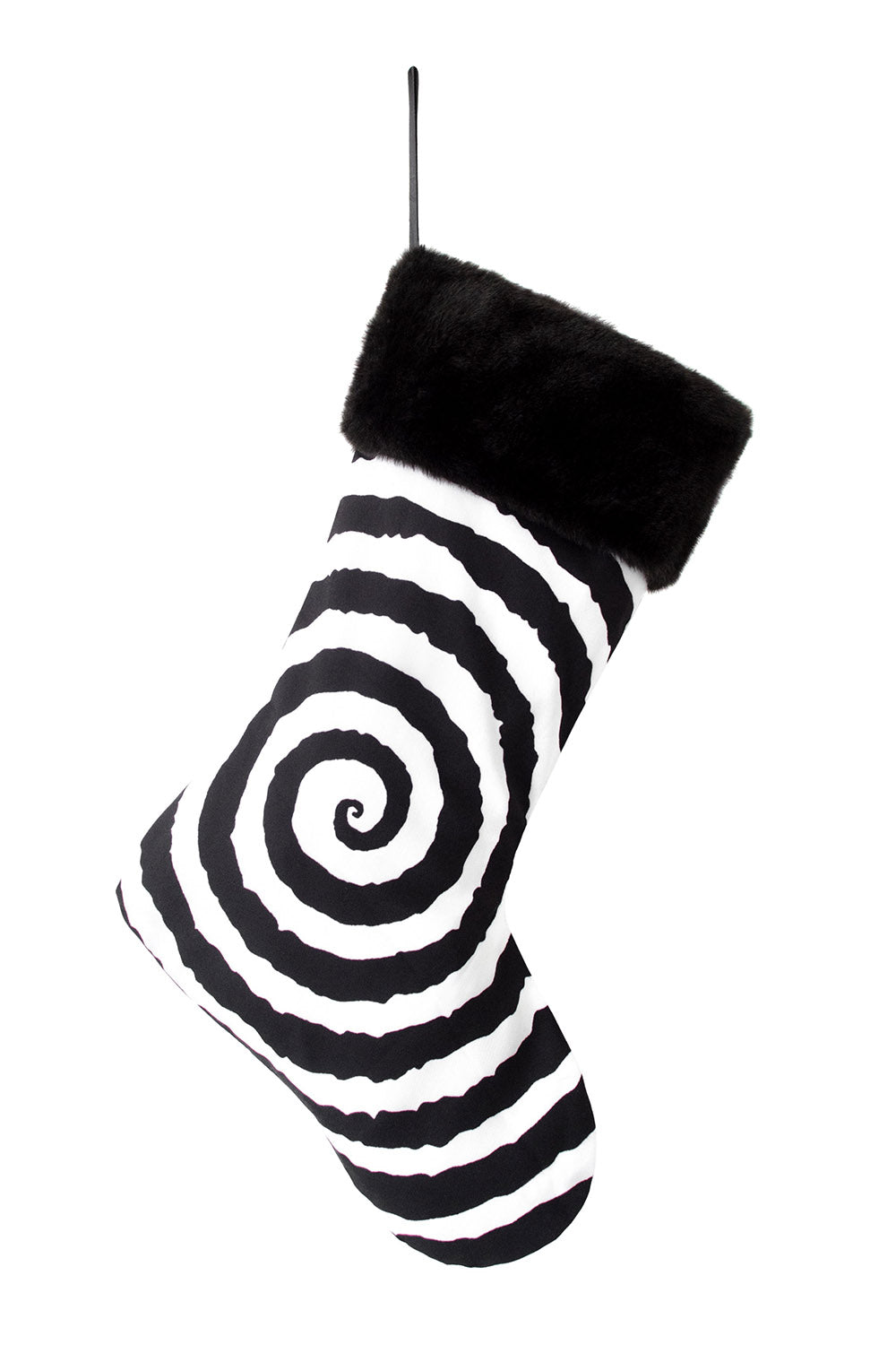 spooky spiral christmas stocking