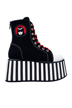 Suspension Emily Platform Sneakers [BLACK/WHITE]