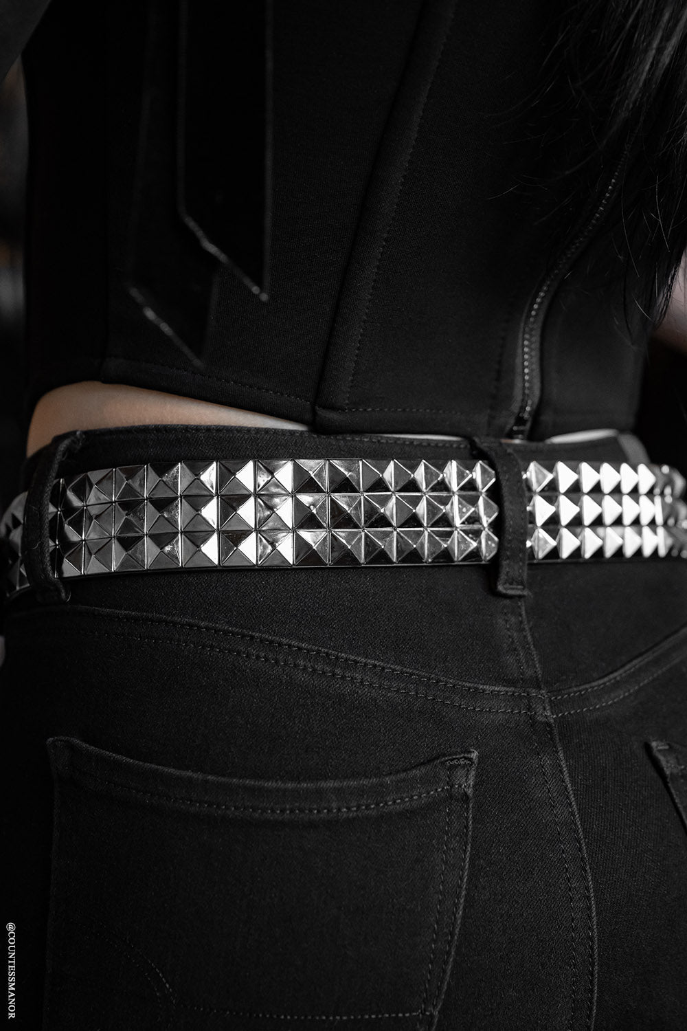 Citadel Pyramid Stud Belt [Genuine Leather] – VampireFreaks