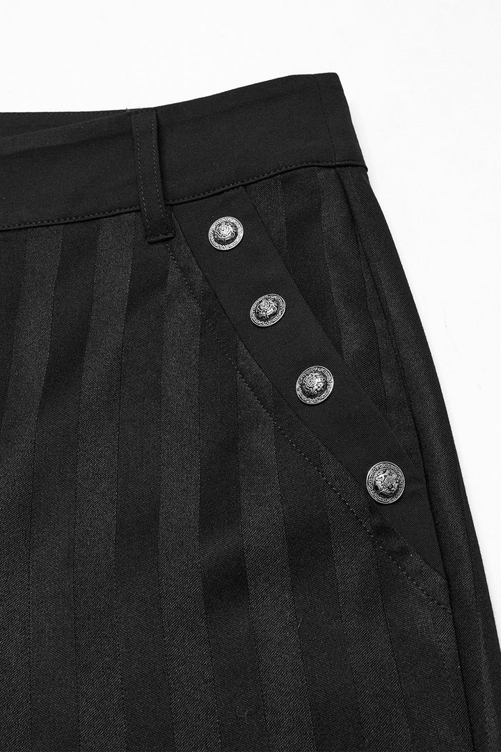 mens ornate button vampire pants
