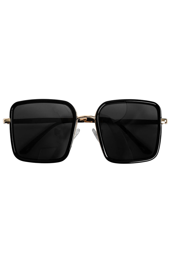 dark tinted UV-protected oversized square sunglasses