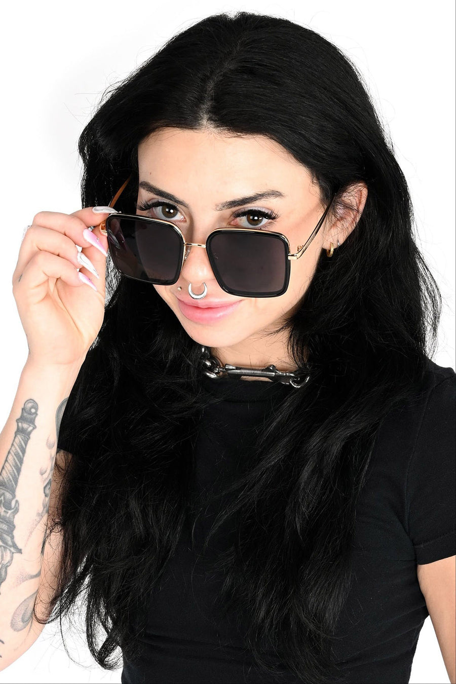 oversized square sunglasses