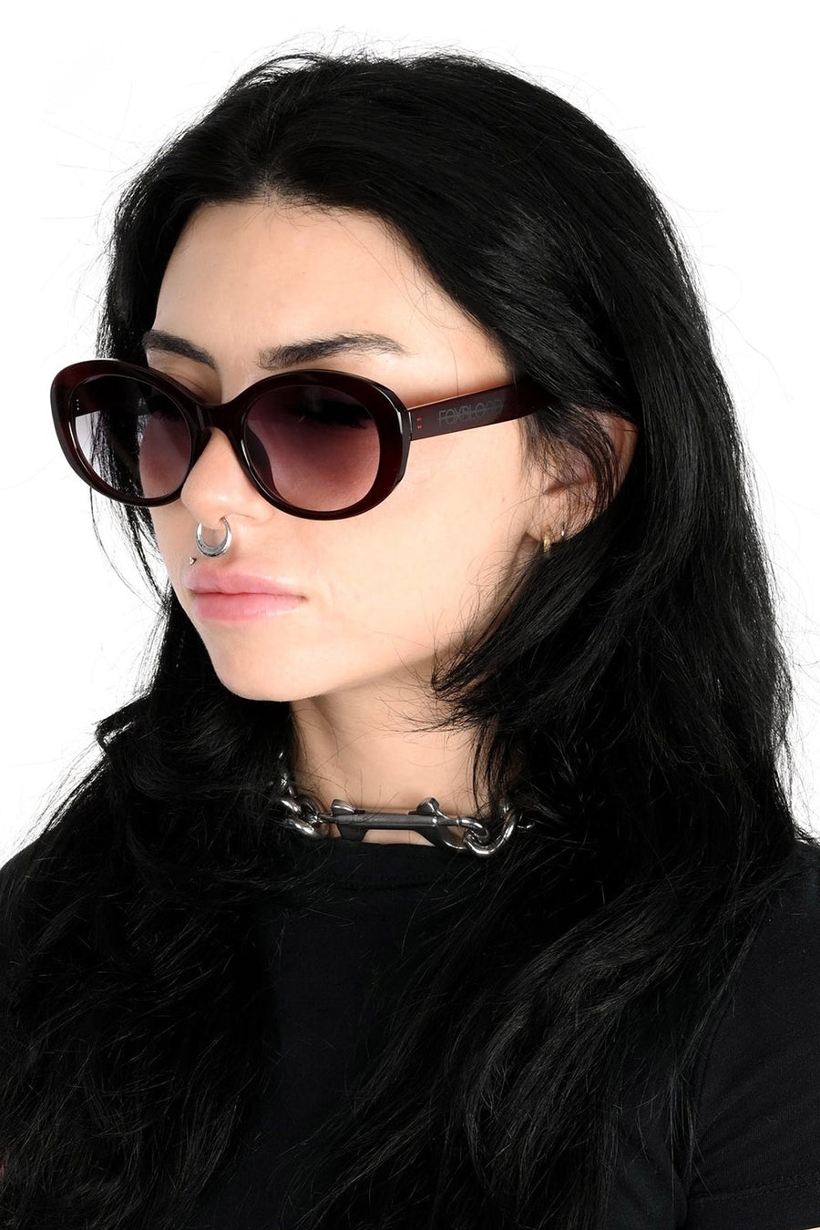 wine red sunglasses