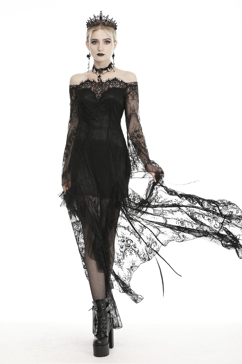 womens long goth dress