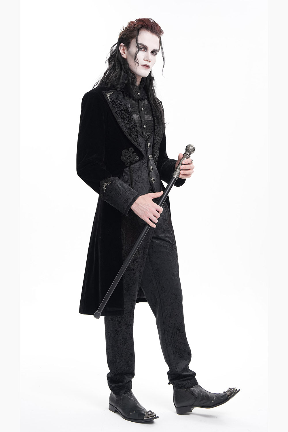 mens vampire goth tailcoat jacket