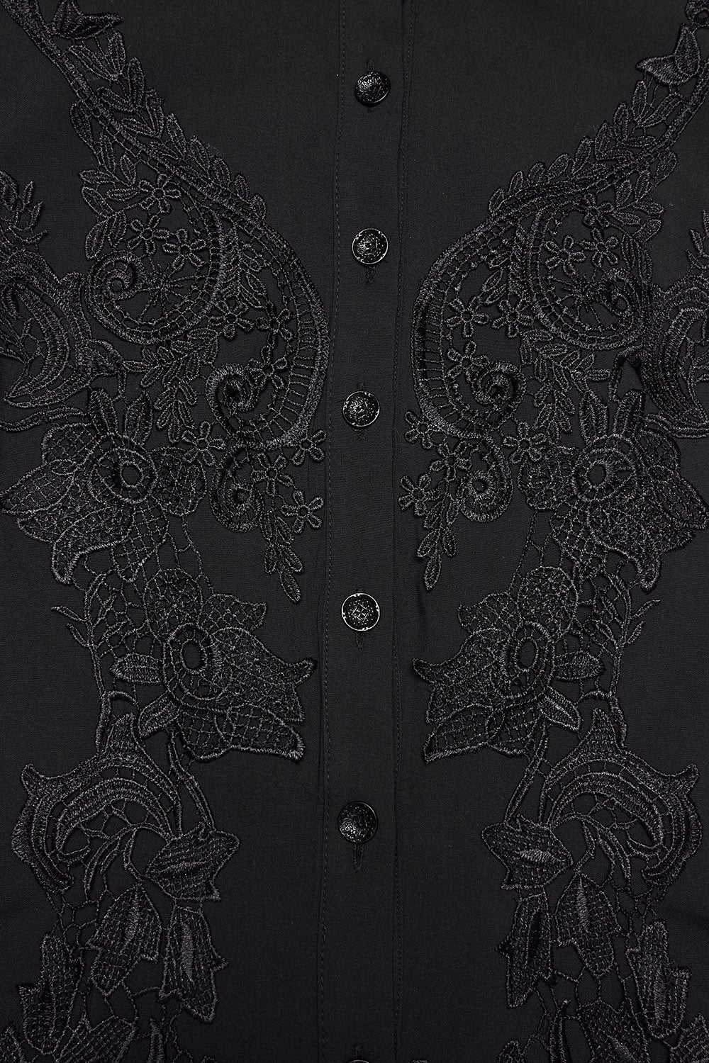 flared hem high collared victorian sleeveless top 