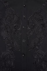 flared hem high collared victorian sleeveless top 