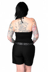 womens black halter top by foxblood 