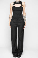 grunge tank top with attached sleeveless bolero 