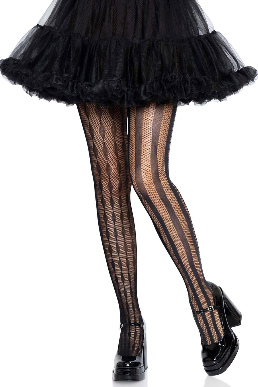 gothic striped tights