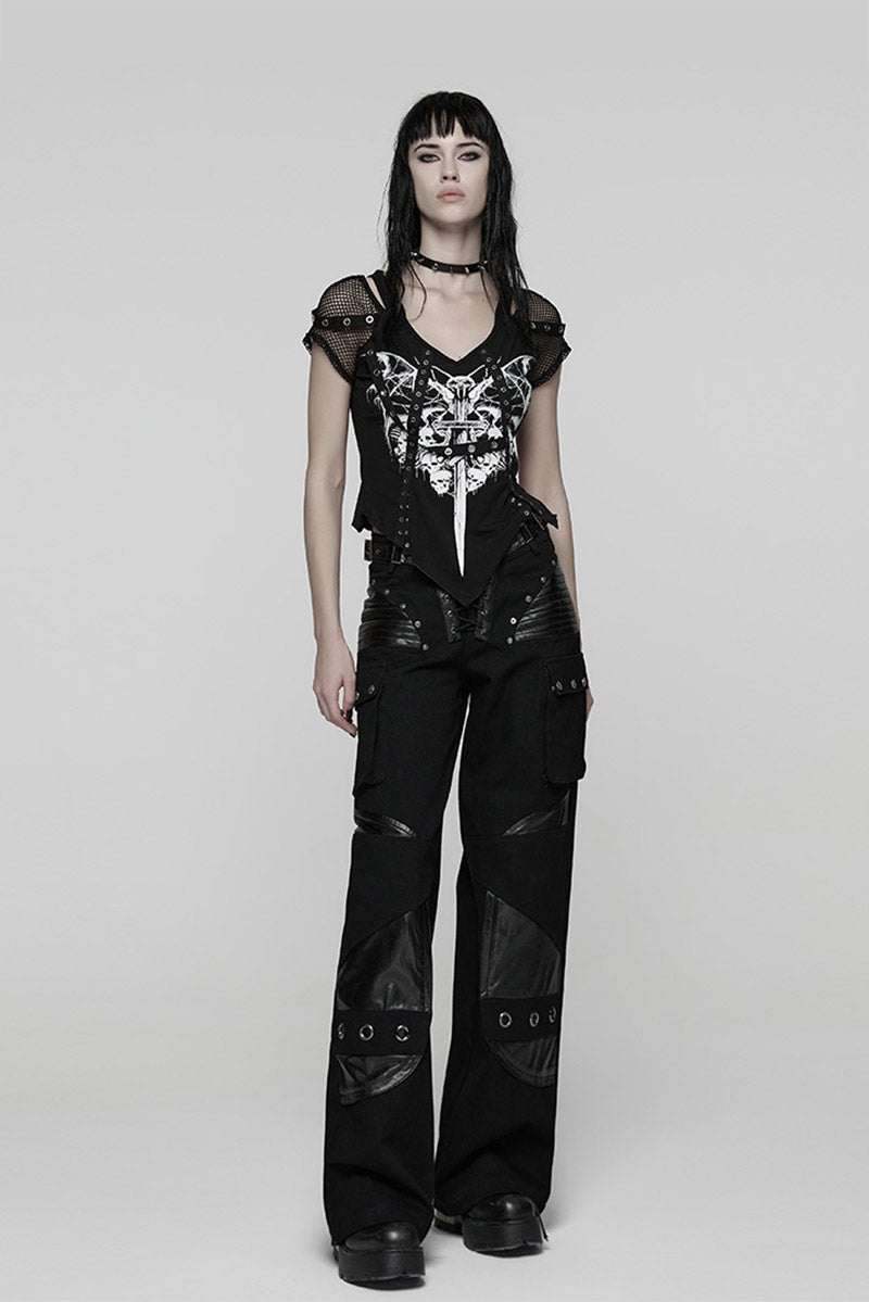 fishnet heavy metal shirt