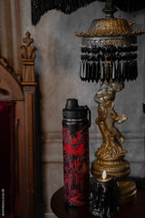stainless steel vampire bat goth water bottle
