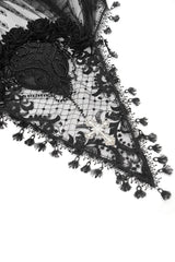 beautiful romantic goth wedding veil