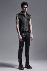 Scavenger Denim Spiked Vest