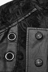 mens vegan leather eyelet vest