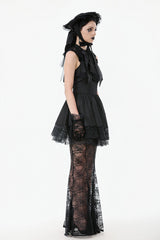 1940s inspired hat for women with bow necktie