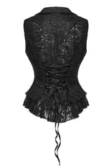 ruffle hem waistcoat
