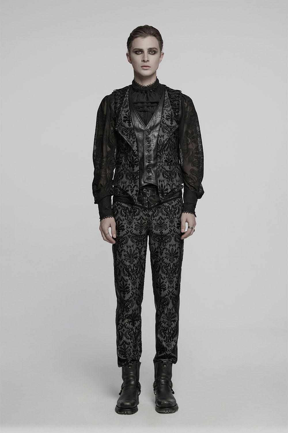 mens gothic victorian inspired waistcoat 
