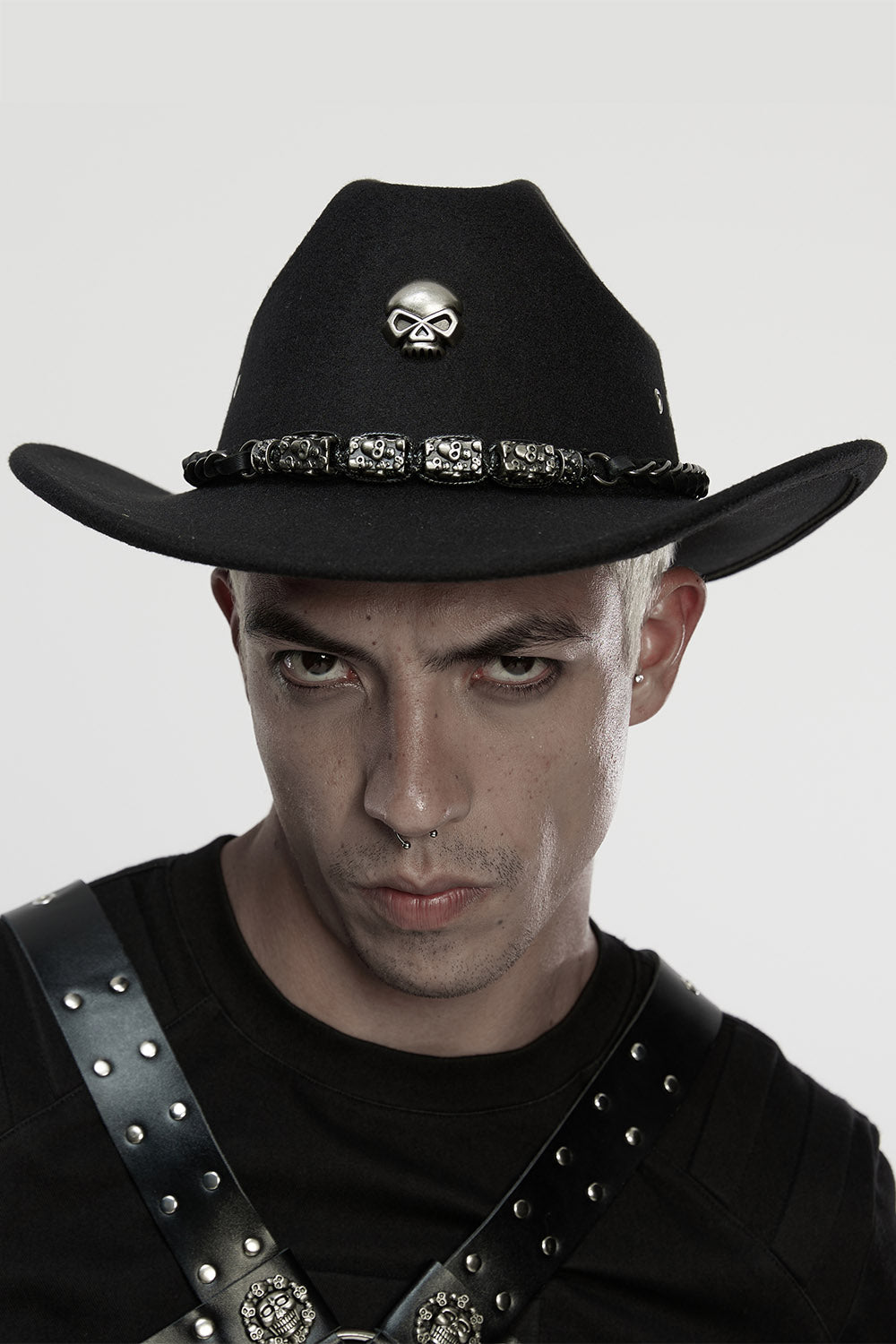 mens western goth cowboy hat