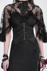 baroque black corset belt by devil fashion