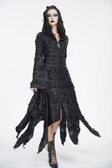 womens tattered goth distressed dress