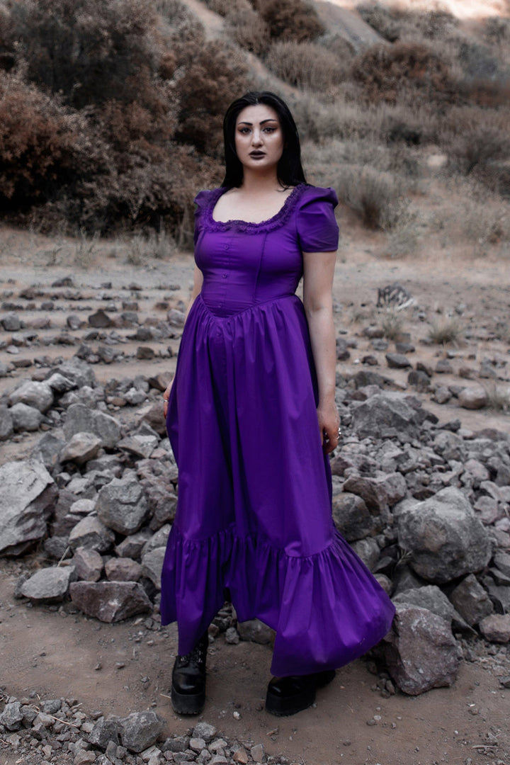 ruffled hem whimsigoth dress