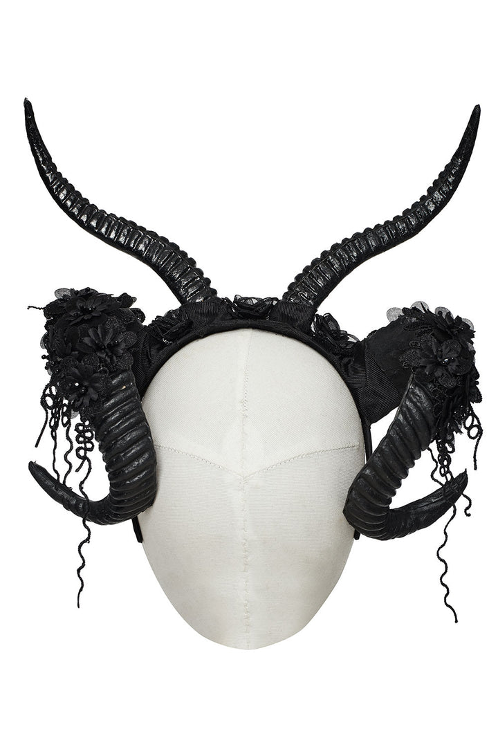 Gothic Witch Horned Antler Headband - hats & scarves & headwear - VampireFreaks - Punk Rave