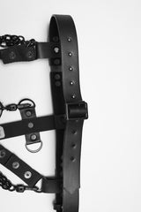 buckled gothic harness