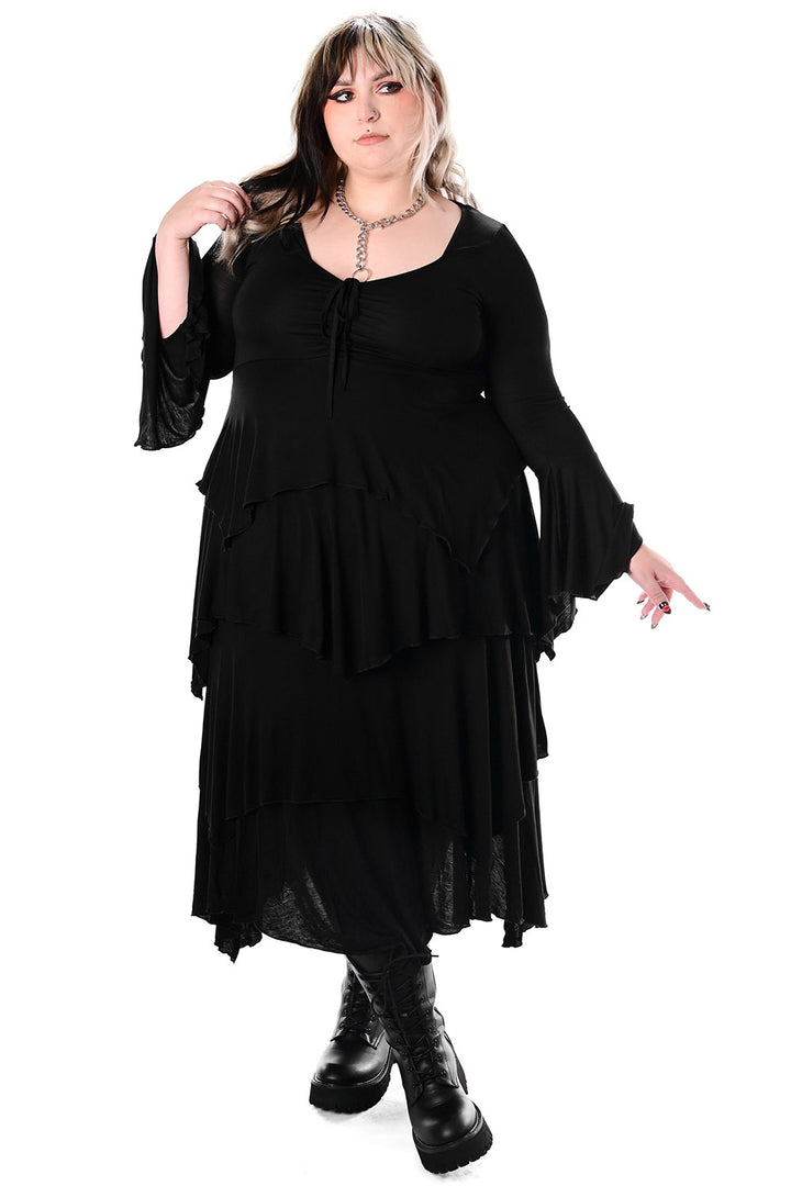 womens hippie goth dress