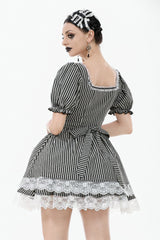 puffed sleeve puff sleeve mini dress