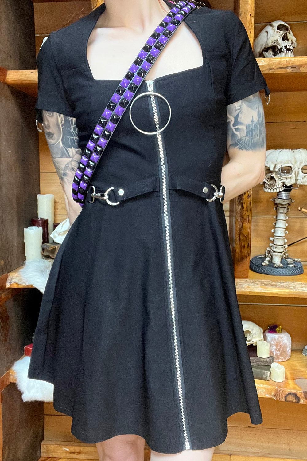 Open Casket Studded Belt [UNISEX]