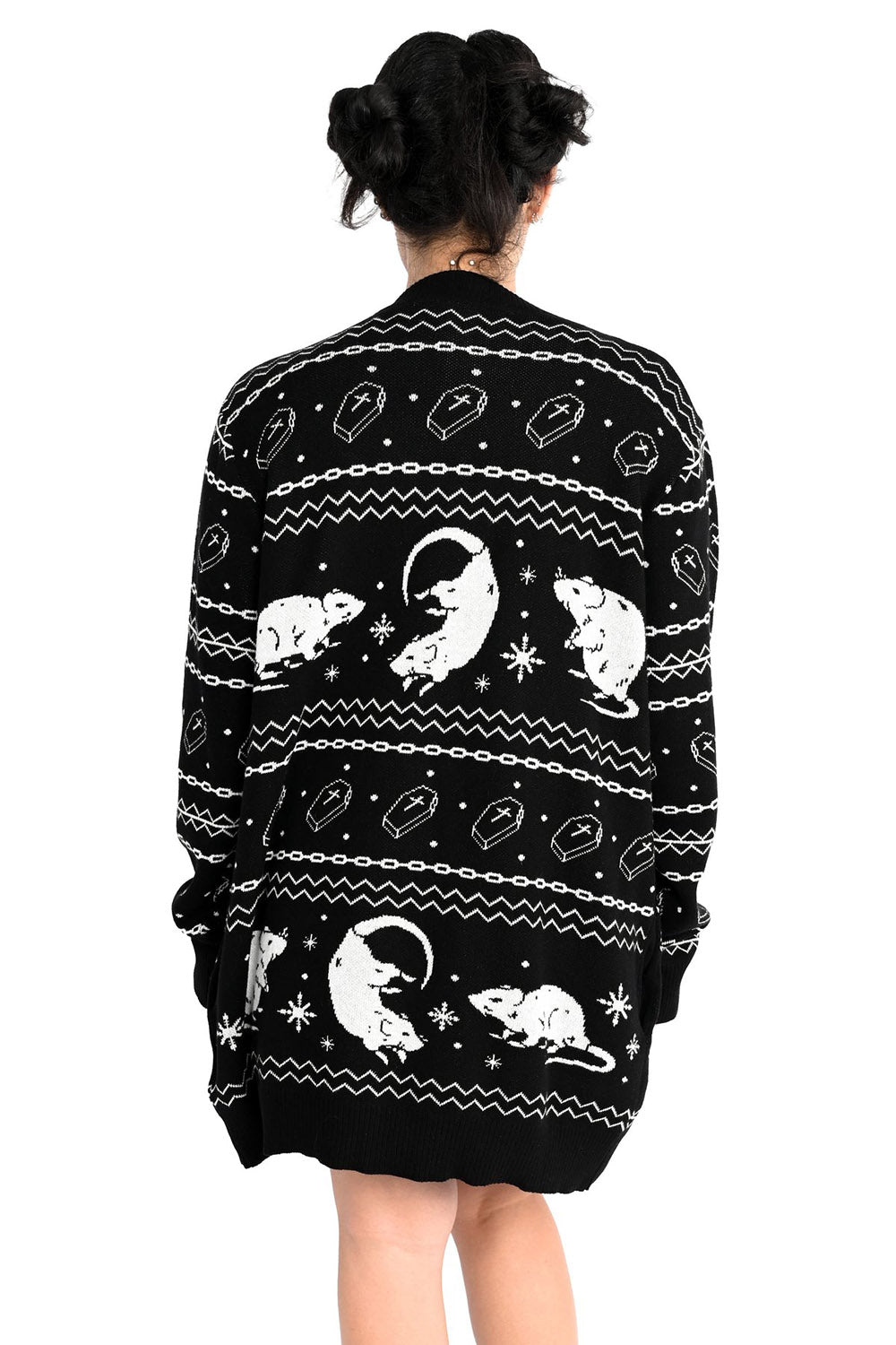knitted rat sweater cardigan