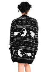 knitted rat sweater cardigan