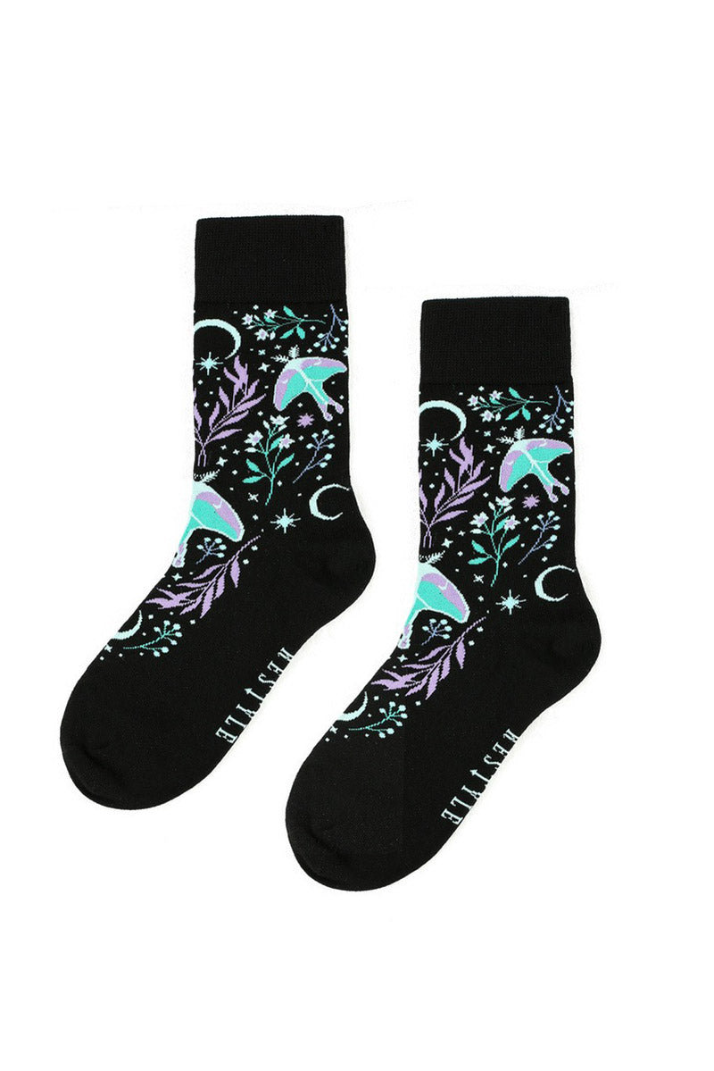 dark cottagecore socks