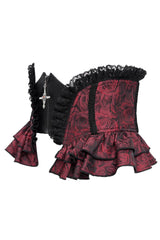 ruffled hem ruffled underbust corset