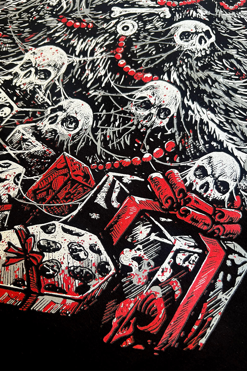 goth xmas tree hoodie