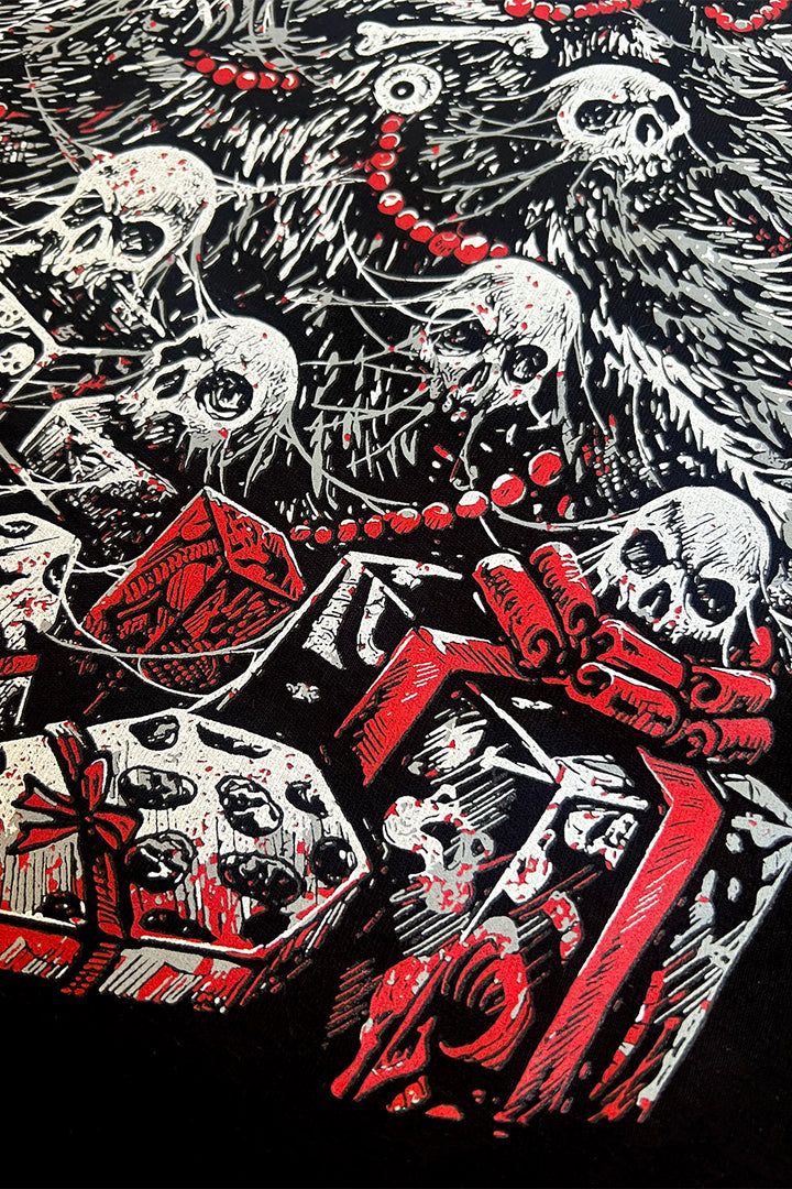 goth xmas tree hoodie