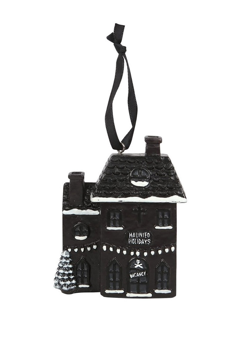 Haunted Holiday House Gothic Christmas Ornament